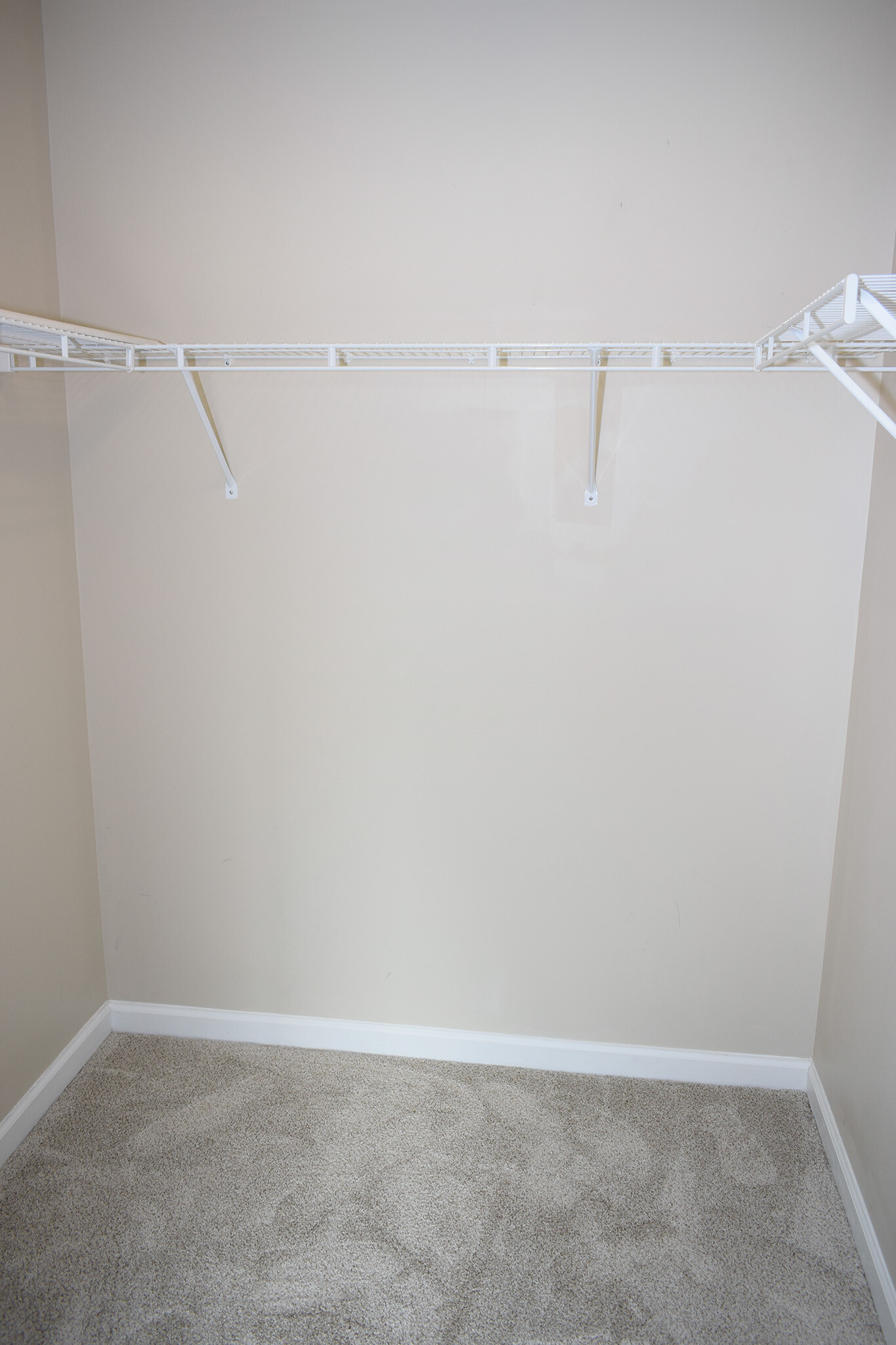 Spacious walk-in closet for master
