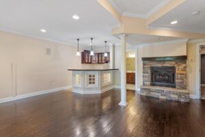 Basement Living Area / Theatre